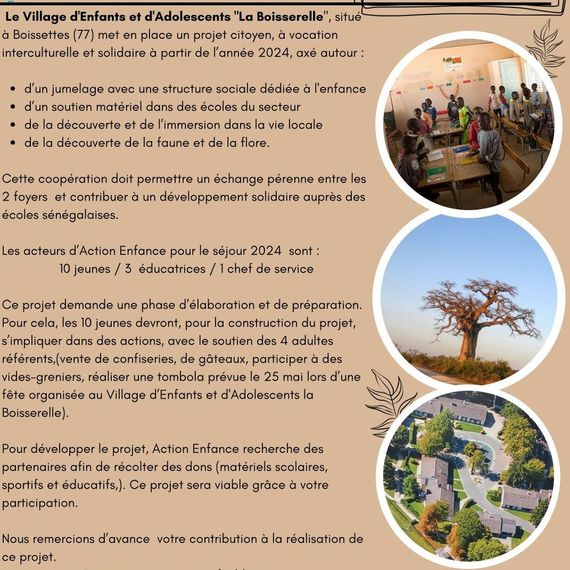 Projet citoyen et solidaire au Sénégal
